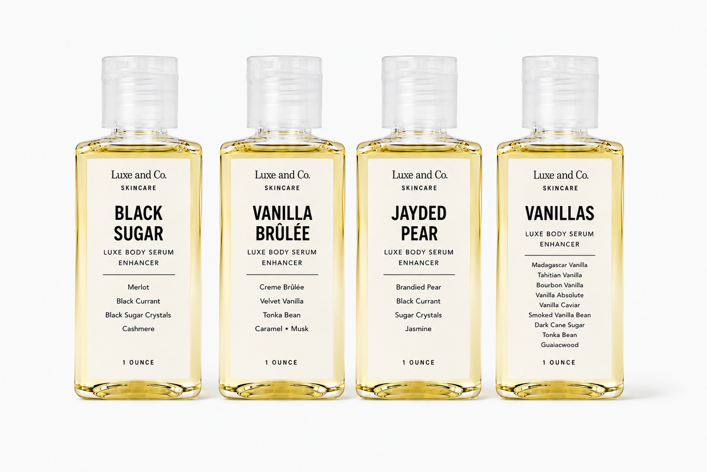 Favs Mini Discovery Set | 4 x 1 oz Luxe Body Serum