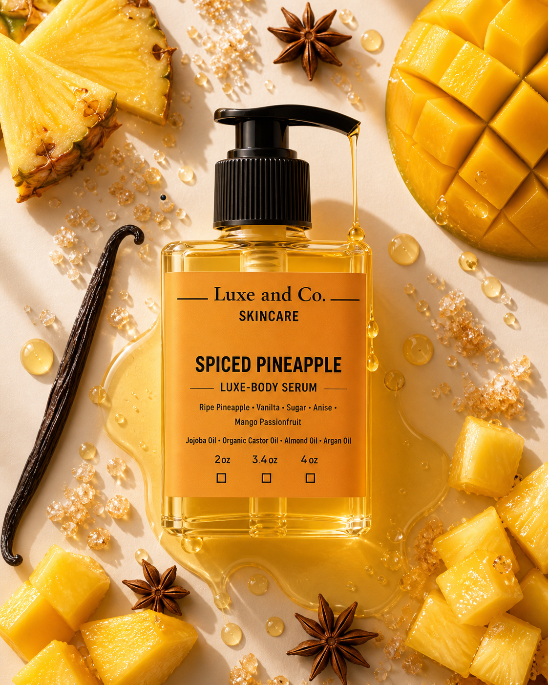 Spiced Pineapple Luxe Body Serum ~ LIMITED RE-RELEASE ~ SUMMERS MINE 2025 COLLECTION