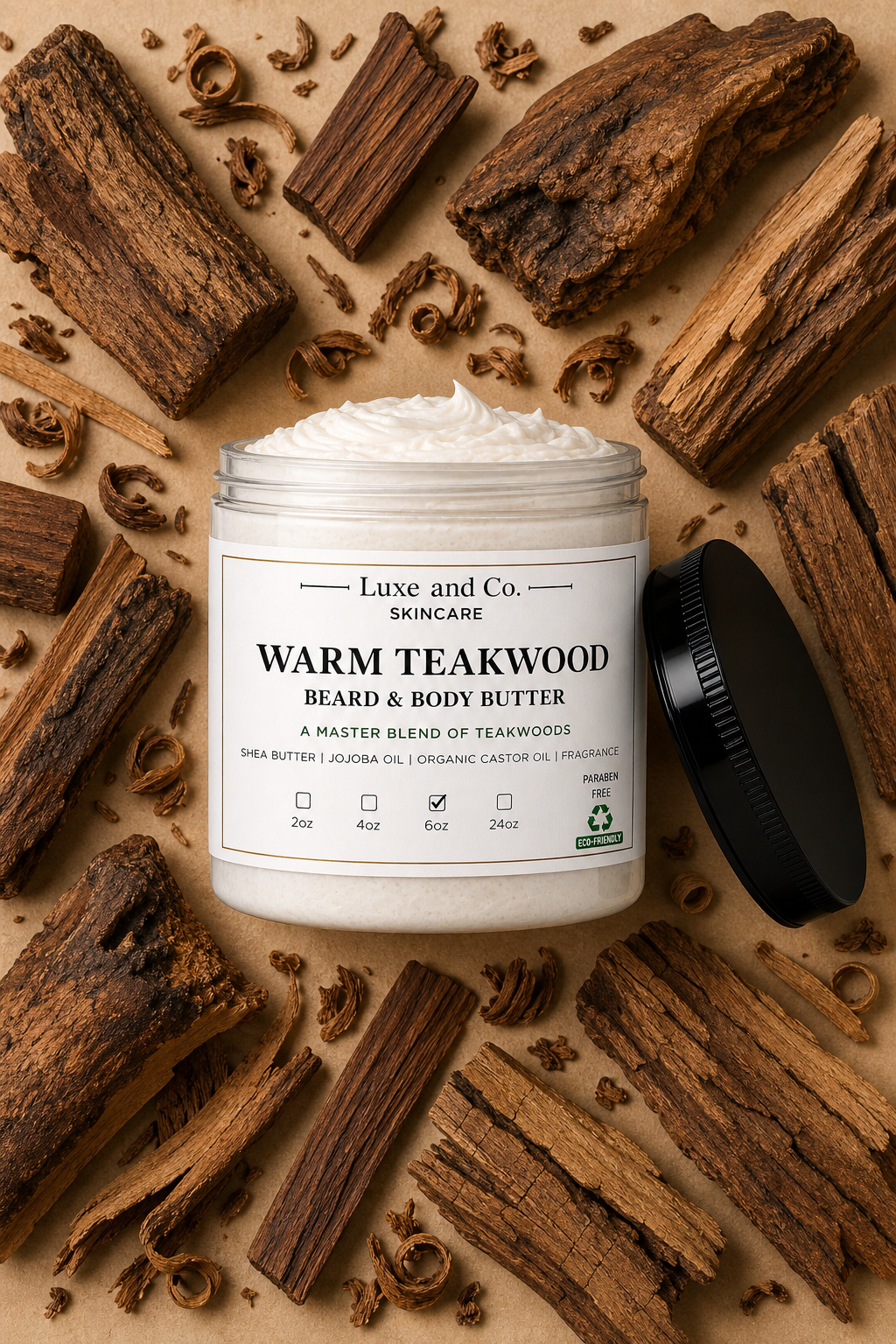 Warm Teakwood Beard & Body Butter