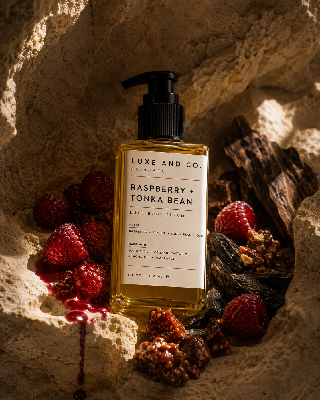 RASPBERRY + TONKA BEAN Luxe Body Serum
