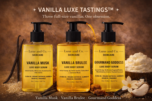 VANILLA LUXE TASTINGS™ FLIGHT ~ 3 Full Size Vanillas