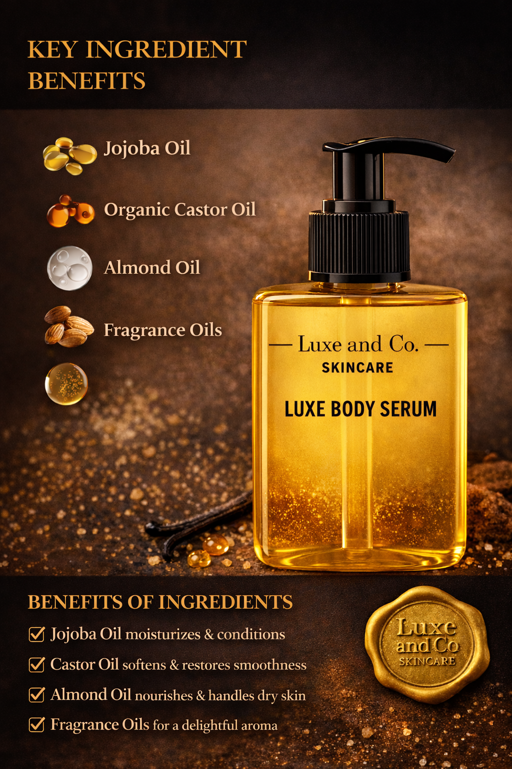 Italian Leather Luxe Body Serum | Material House Collection (UNISEX) ~ LIMITED RELEASE
